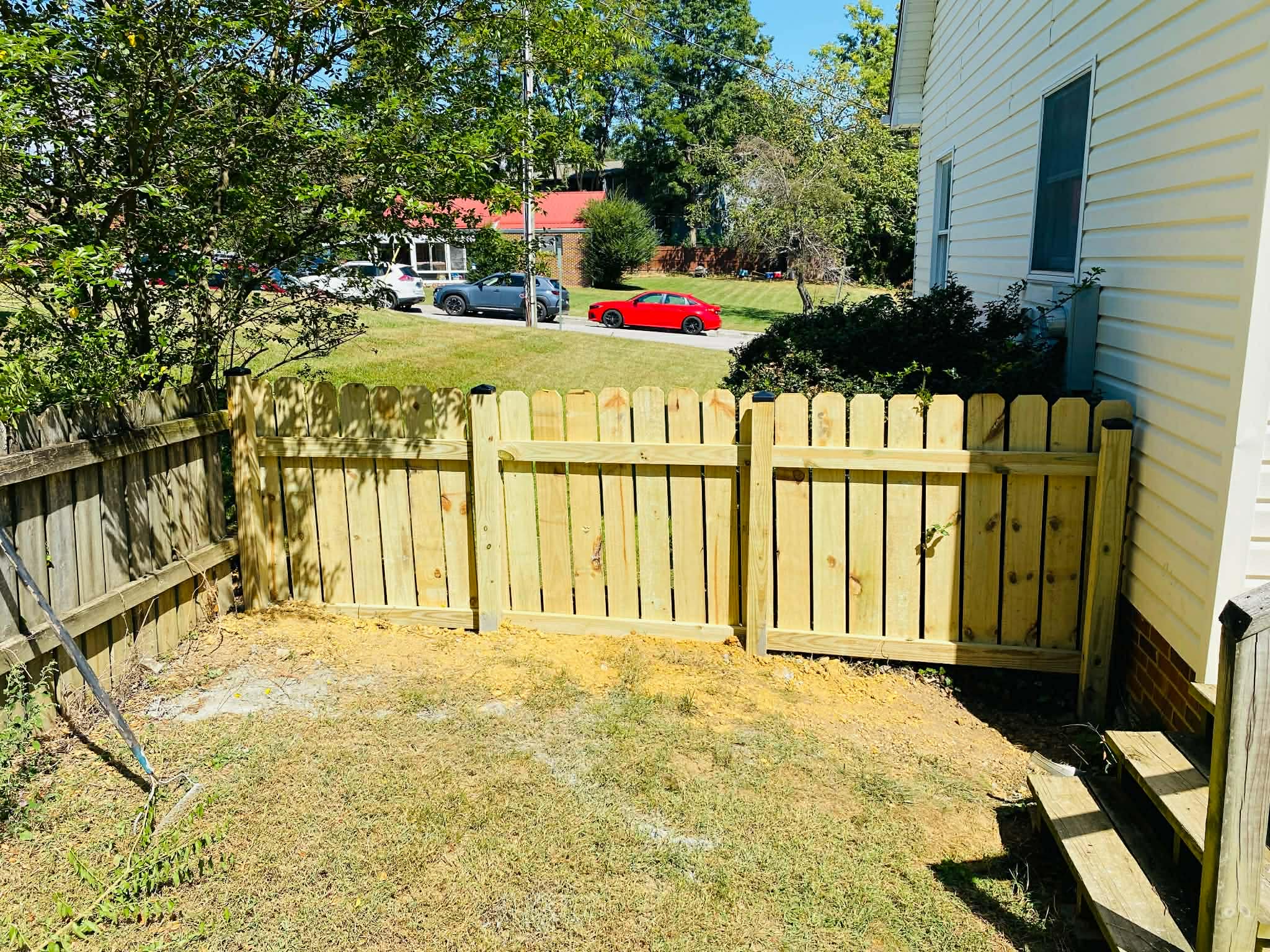 Front yard fence with gate